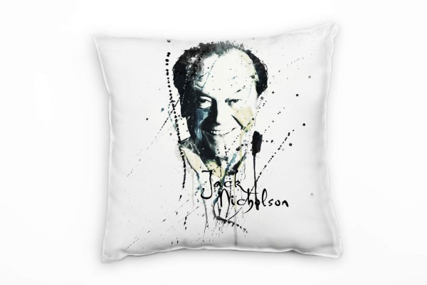 Paul Sinus Art Jack Nicholson Deko Kissen Bezug 40x40cm für Couch Sofa Lounge Zierkissen