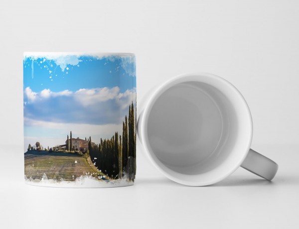 Paul Sinus Art Tasse Geschenk Landschaftsfotografie – Val d'Orcia Italien