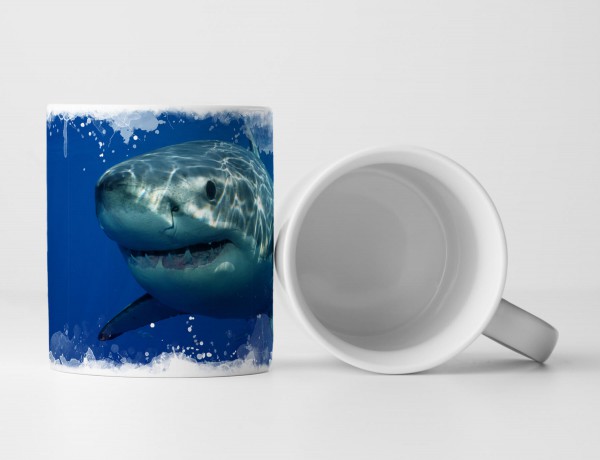 Paul Sinus Art Tasse Geschenk Tierfotografie – Großer weißer Hai