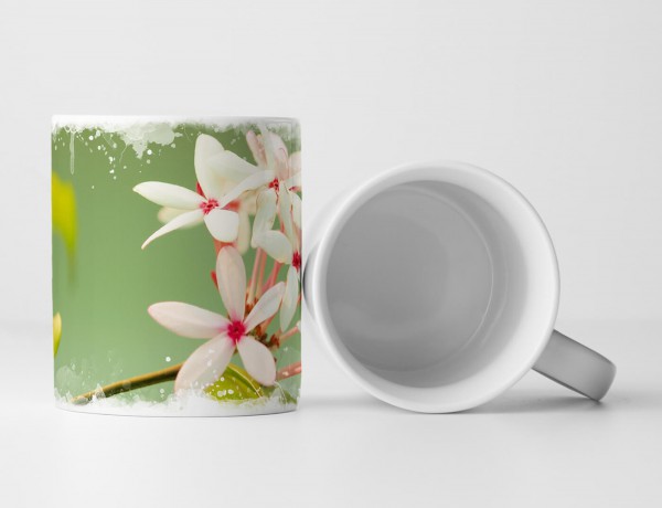 Paul Sinus Art Tasse Geschenk Naturfotografie – Zartrosa Blüten