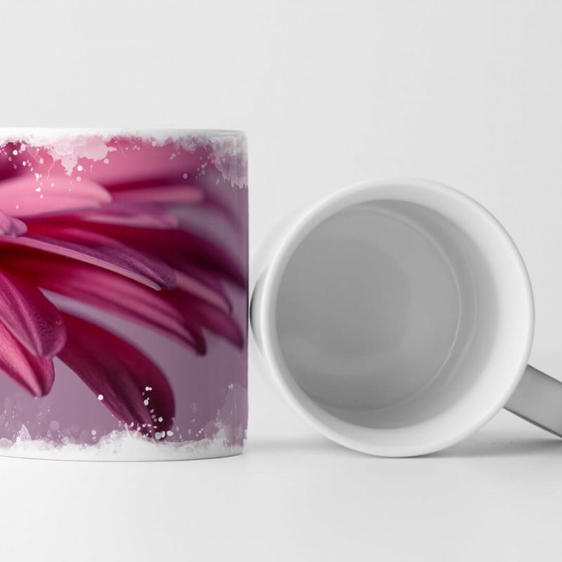 Tasse Geschenk Naturfotografie – Pinke Gerbera