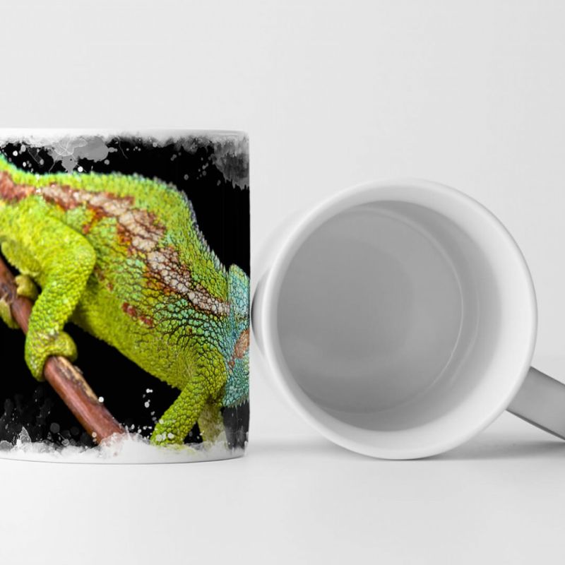 Tasse Geschenk Tierfotografie – Mount Hanang Chamäleon