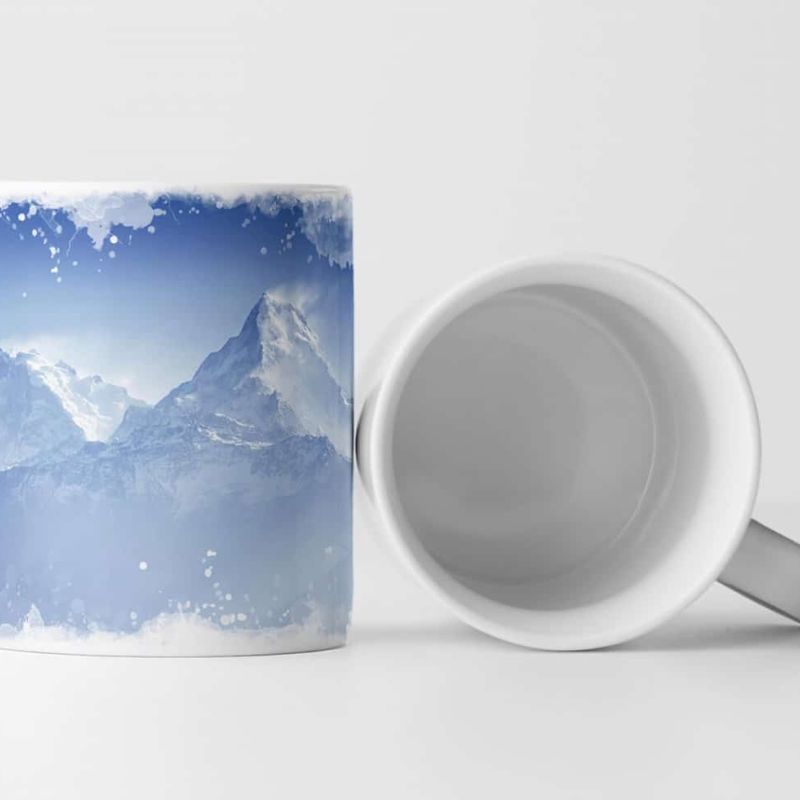 Tasse Geschenk Landschaftsfotografie – Annapurna Gebirgskette bei Sonnenaufgang