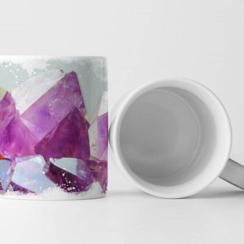 Tasse Geschenk Kristallstein – Amethyst