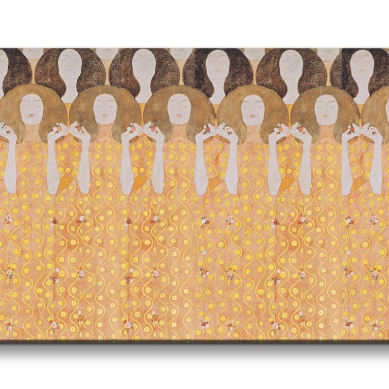 Remaster 120x60cm Free Gustav Klimt’s Beethoven Frieze zeitlose Kunst Weltberühmt Jugendstil