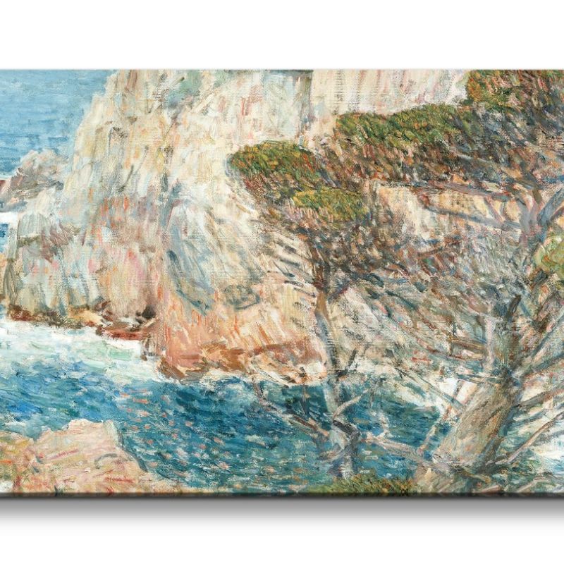 Remaster 120x60cm Frederick Childe Hassam berühmtes Wandbild Point Lobos Küste Meer Natur