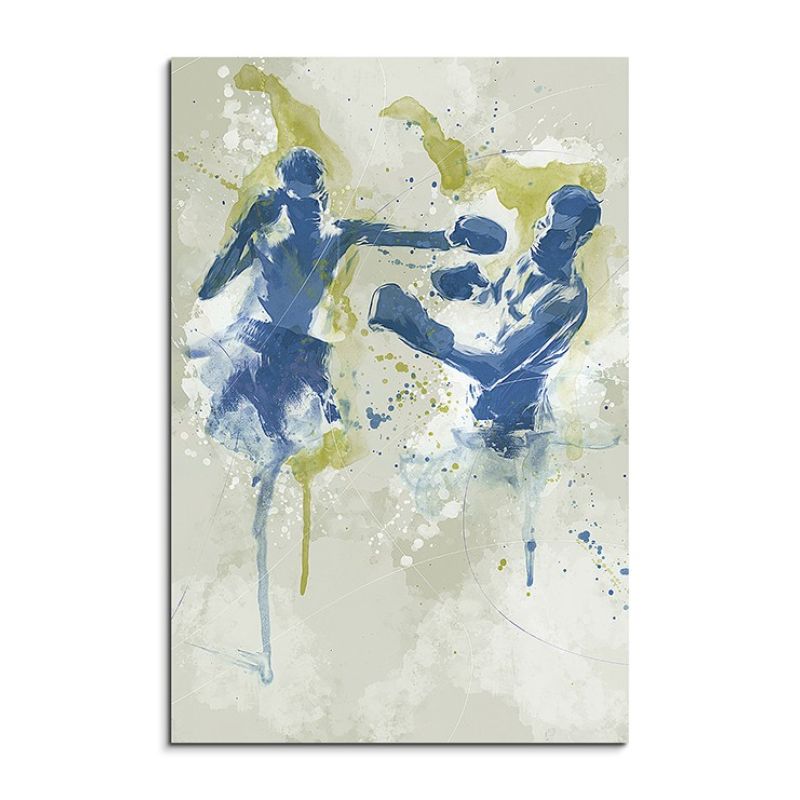 Boxen II 90x60cm SPORTBILDER Paul Sinus Art Splash Art Wandbild Aquarell Art