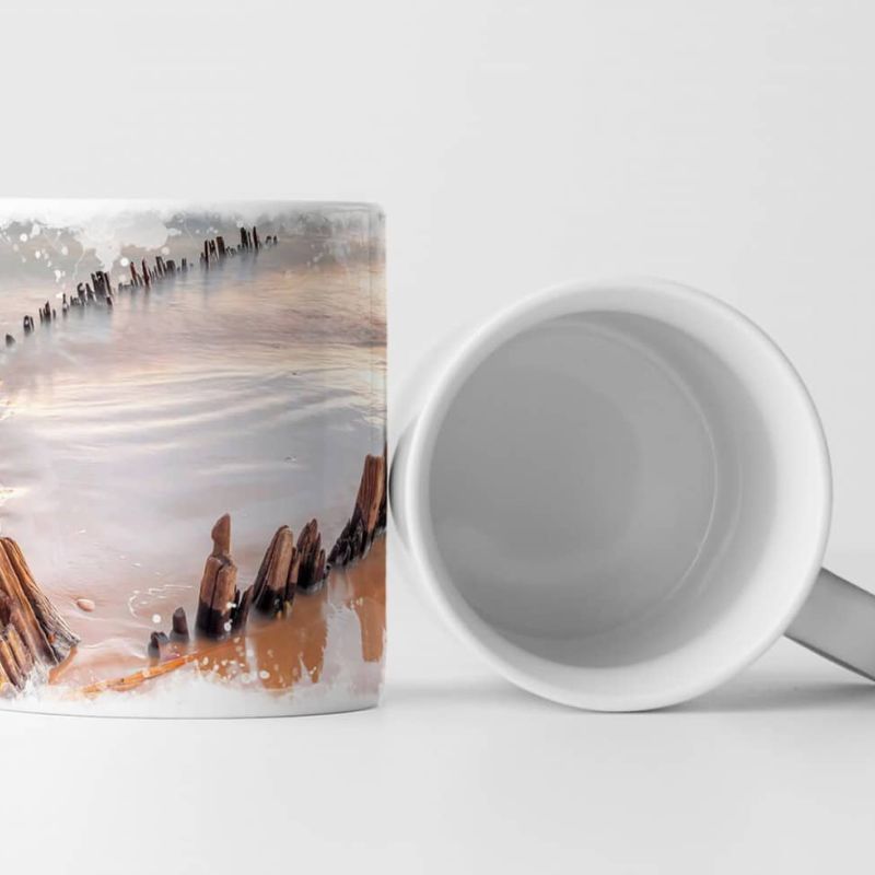 Tasse Geschenk Landschaftsfotografie – Schiffswrack in Irland