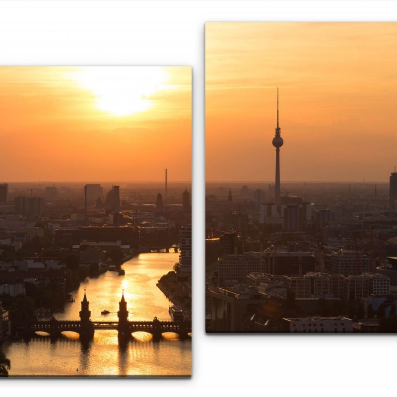 Berlin Sonnenuntergang Wandbild in verschiedenen Größen