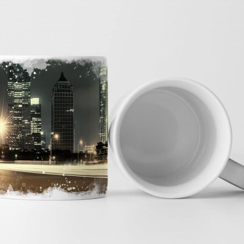 Tasse Geschenk Urbane Fotografie – Großstadtlichter in Shanghai China