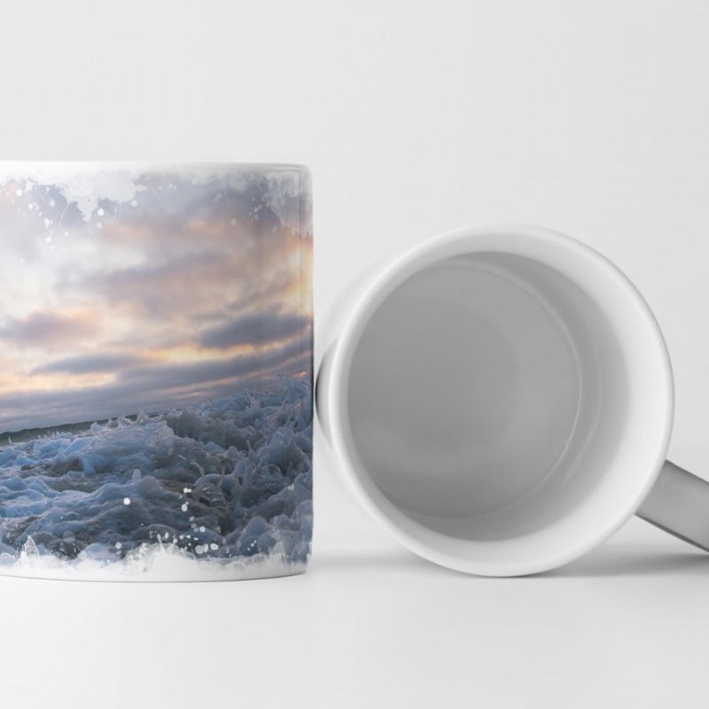 Tasse Geschenk Naturfotografie – brechende Wellen