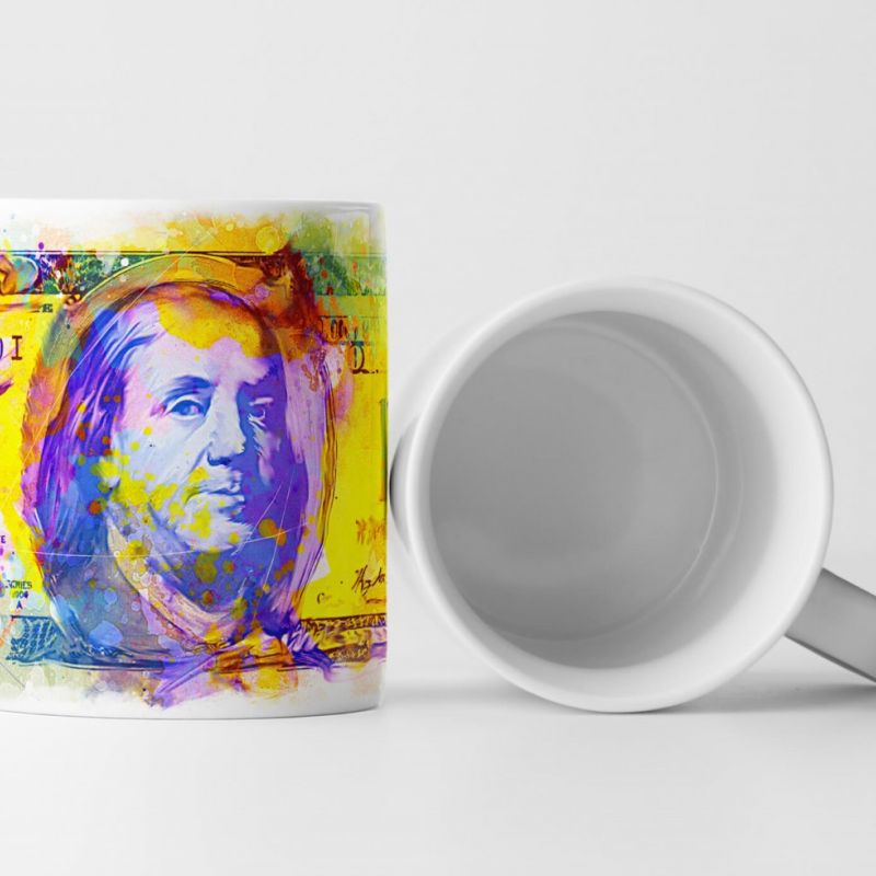 Dollar Tasse als Geschenk,  Design Sinus Art