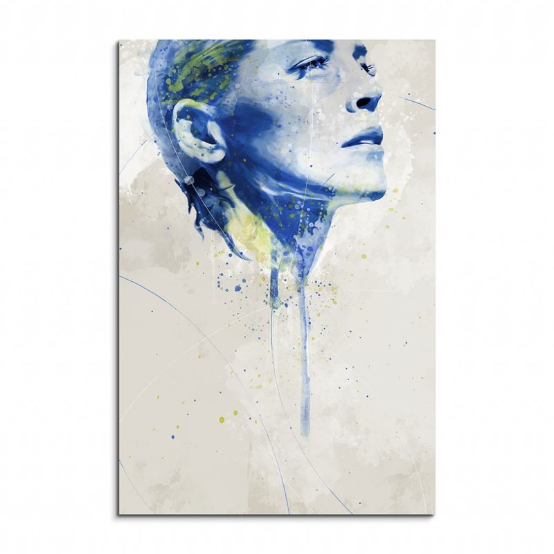 Sharon Stone Aqua 90x60cm Wandbild Aquarell Art