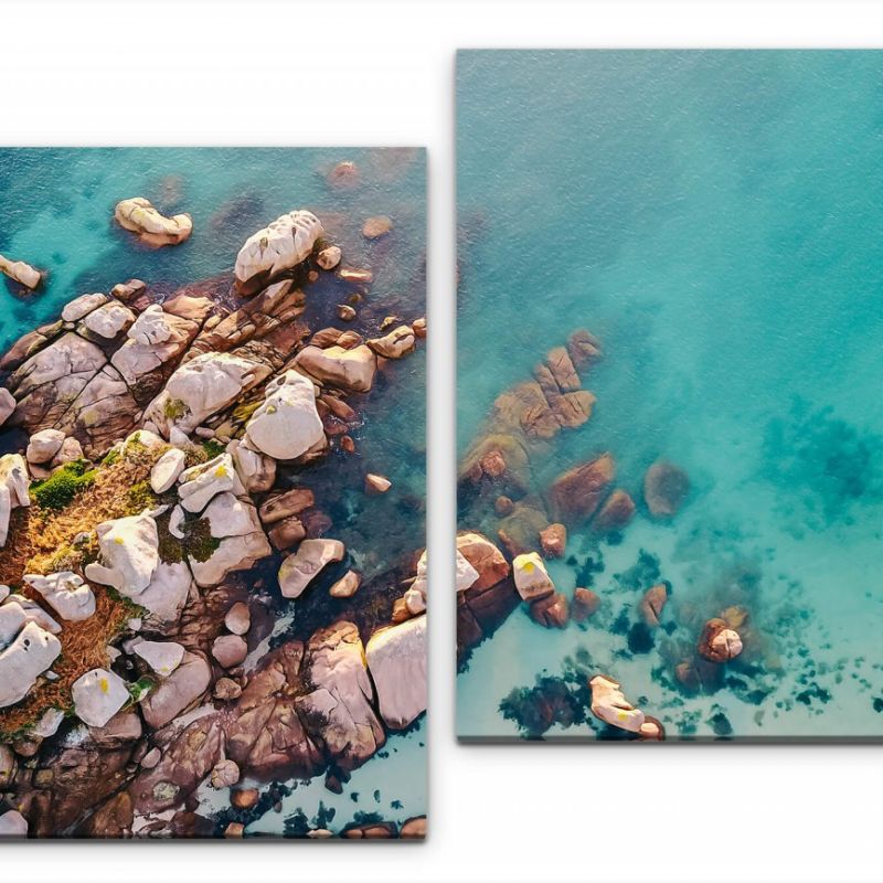 Felsen am Meer Wandbild in verschiedenen Größen