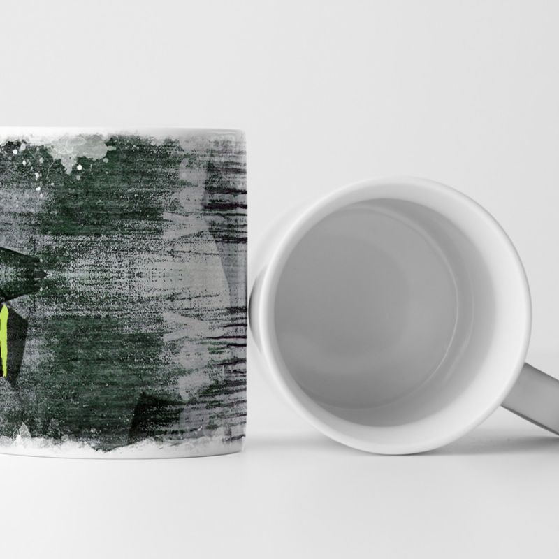 EAU ZONE Designtasse Kunstwerk BLACK SWAN