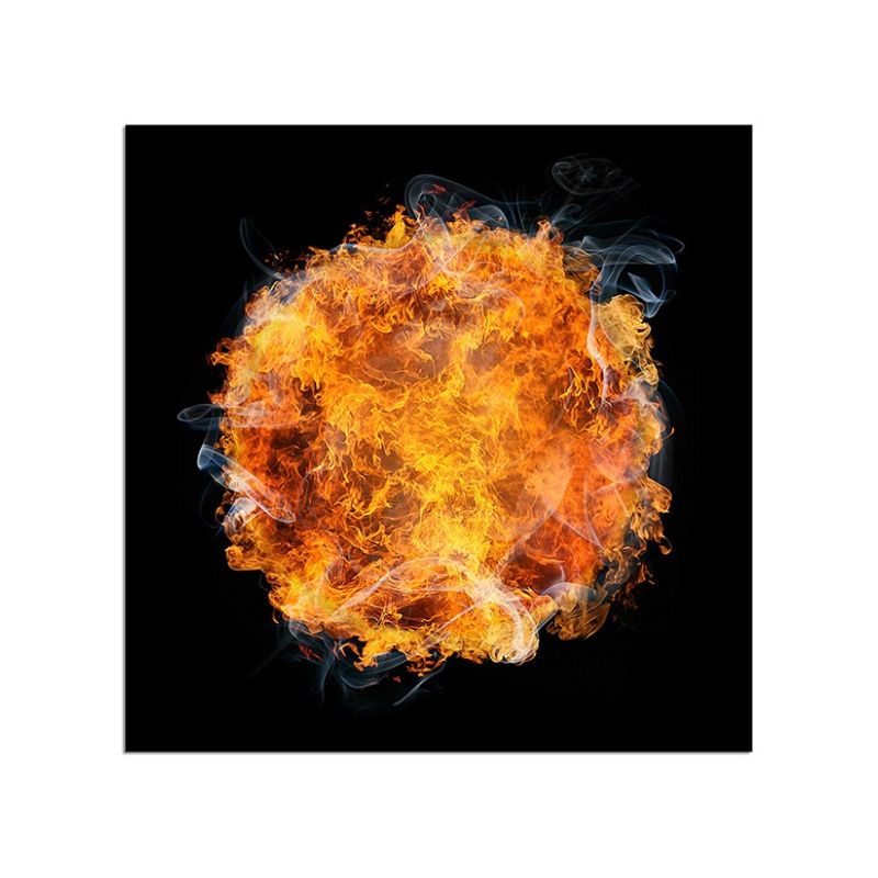 80x80cm Feuer Ball Kugel Rauch