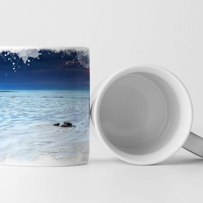 Tasse Geschenk Landschaftsfotografie – Sonnenaufgang bei Moeraki Boulders Neuseeland