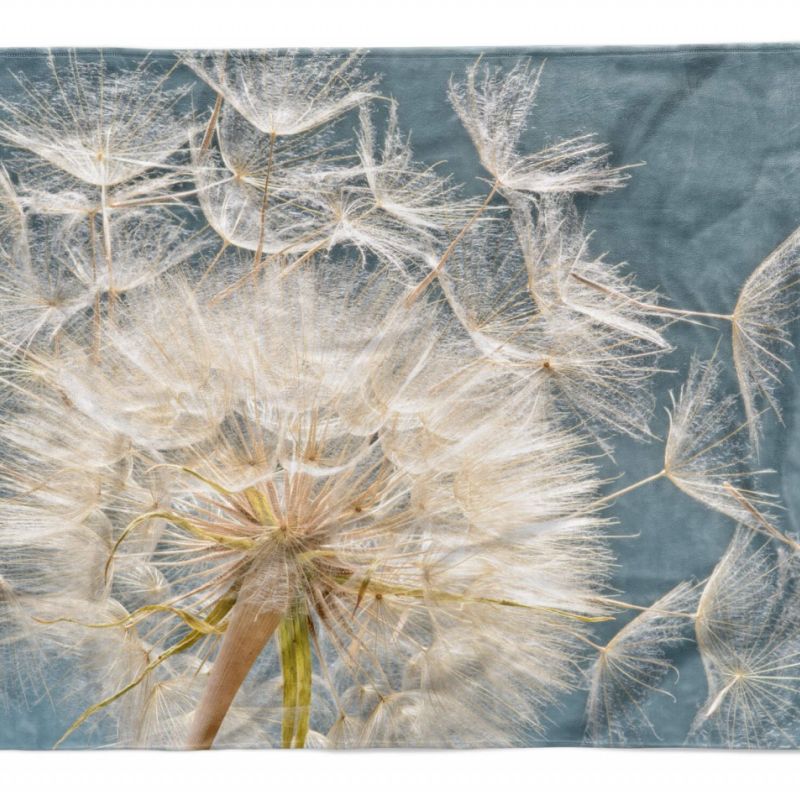 Handtuch Strandhandtuch Saunatuch Kuscheldecke  mit Fotomotiv Pusteblume Nahaufn