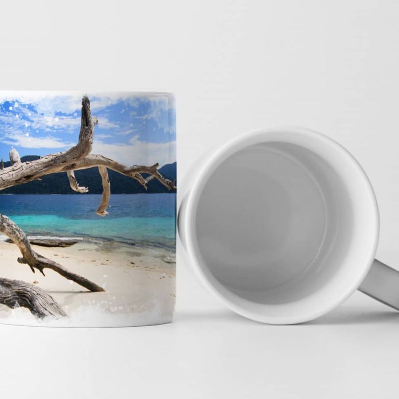 Tasse Geschenk Inselbild – Strand