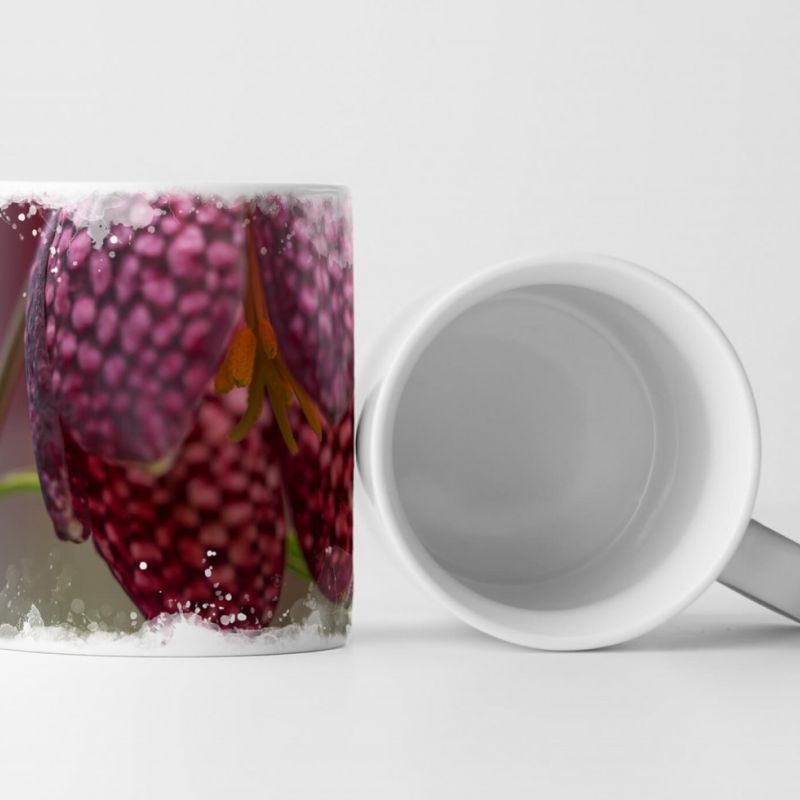 Tasse Geschenk Fritillaria Meleagris Blüte – Fotografie