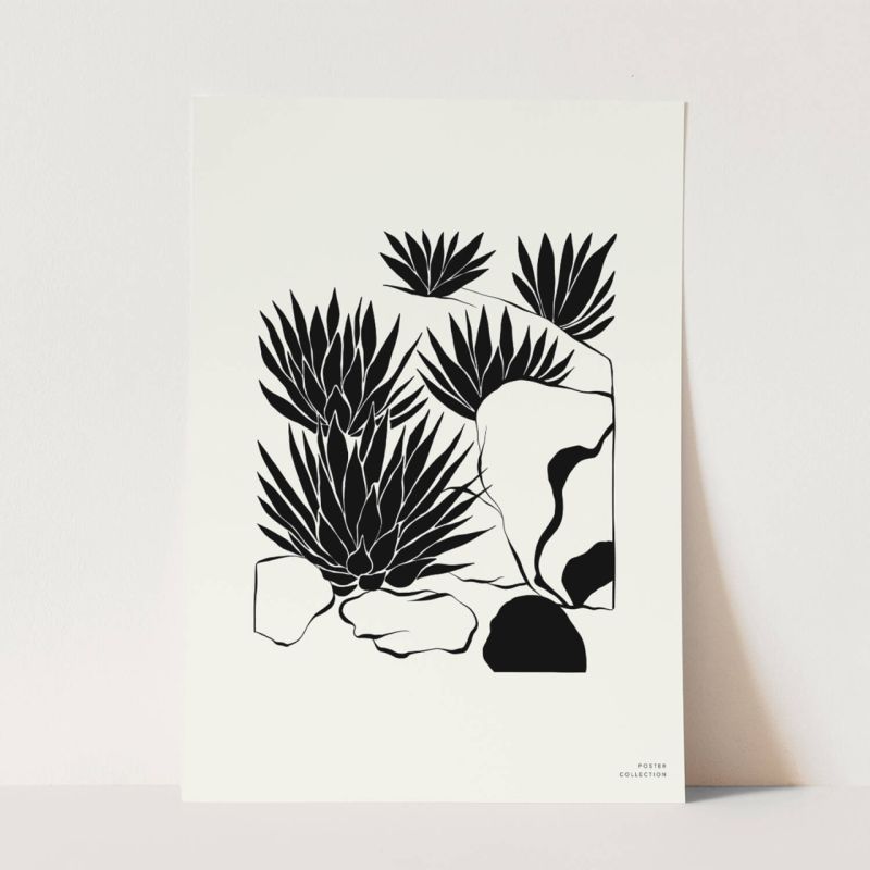 Graphische Kunst Modern Dekorativ Illustration Minimal Schwarz Weiß