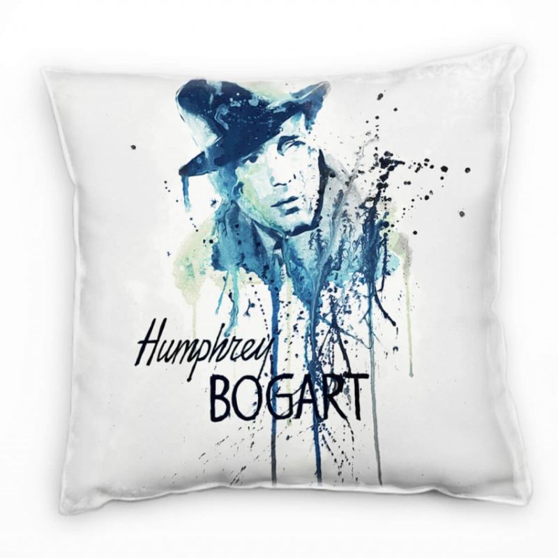 Humphrey Bogart Deko Kissen Bezug 40x40cm für Couch Sofa Lounge Zierkissen