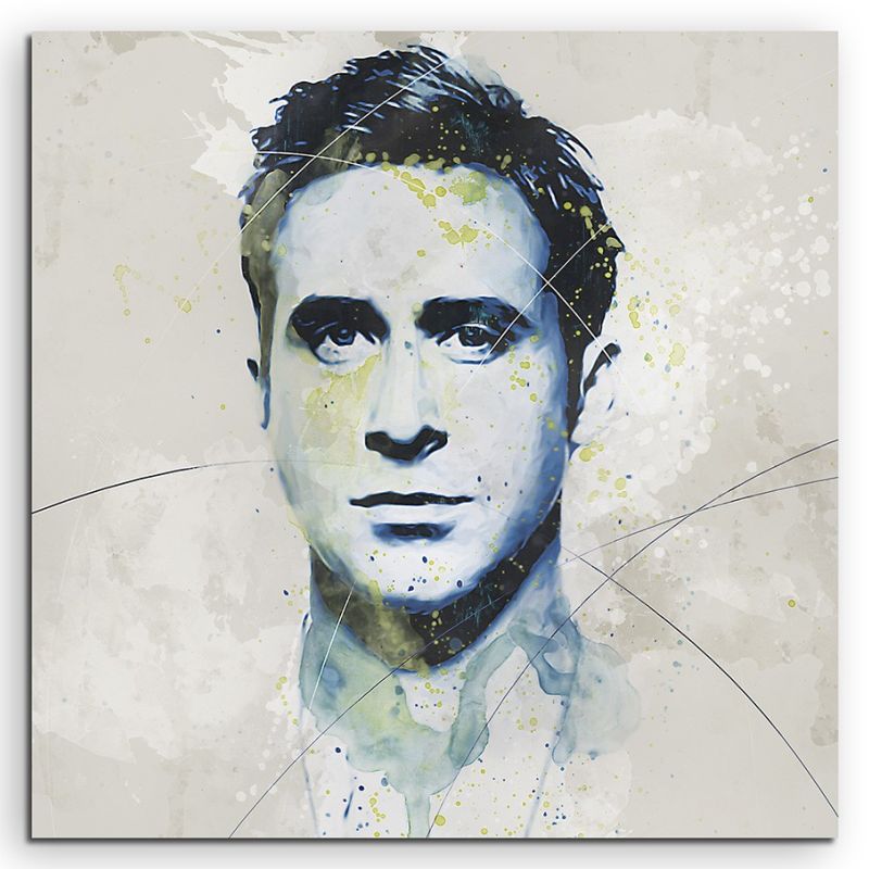 Ryan Gosling Aqua 90×60 cm Aquarell Kunstbild