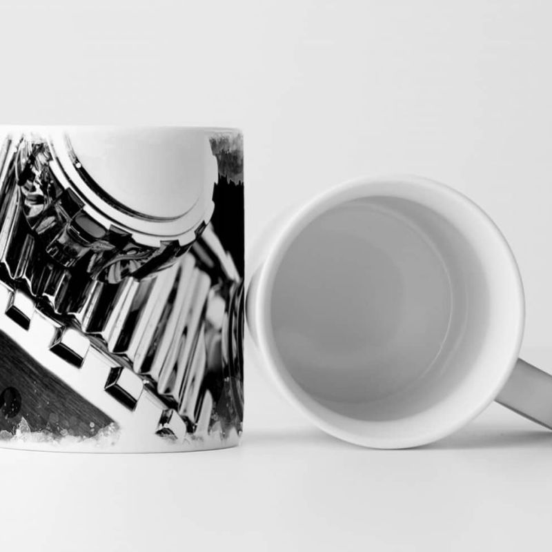 Tasse Geschenk Künstlerische Fotografie – Detailaufnahme einer Luxusuhr