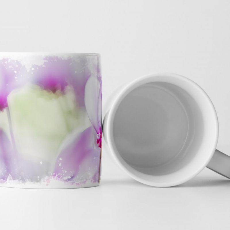 Tasse Geschenk Rosa Alpenveilchen – Fotografie