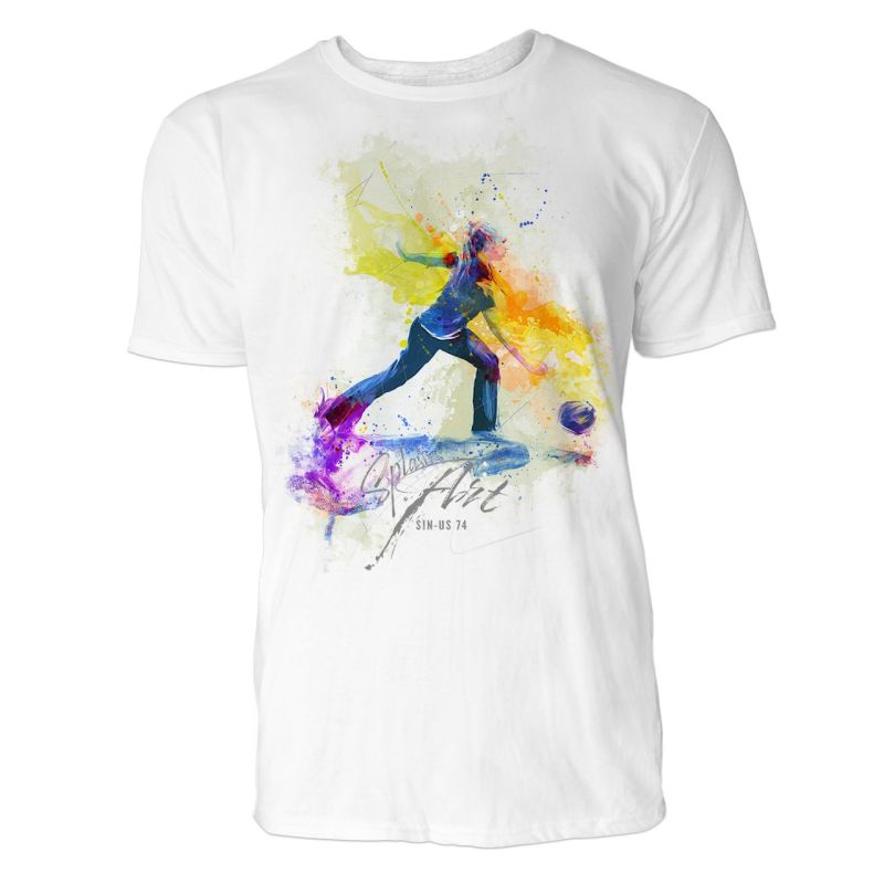 Bowling Sinus Art ® T-Shirt Crewneck Tee with Frontartwork