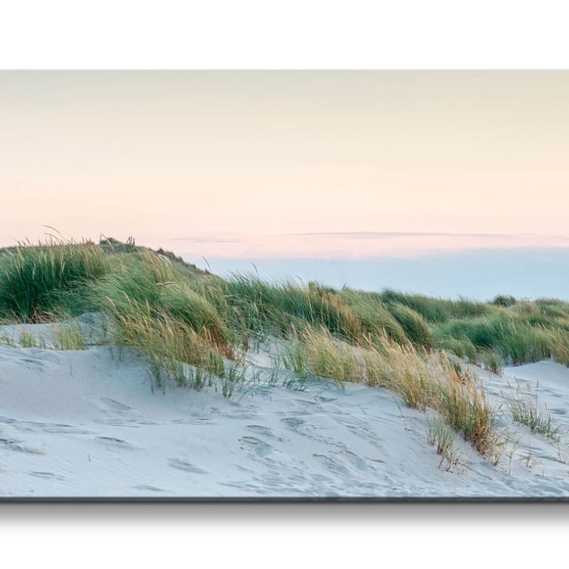 Leinwandbild 120x60cm Leuchtturm Ostsee Strand Sanddünen Sand Natur Schön