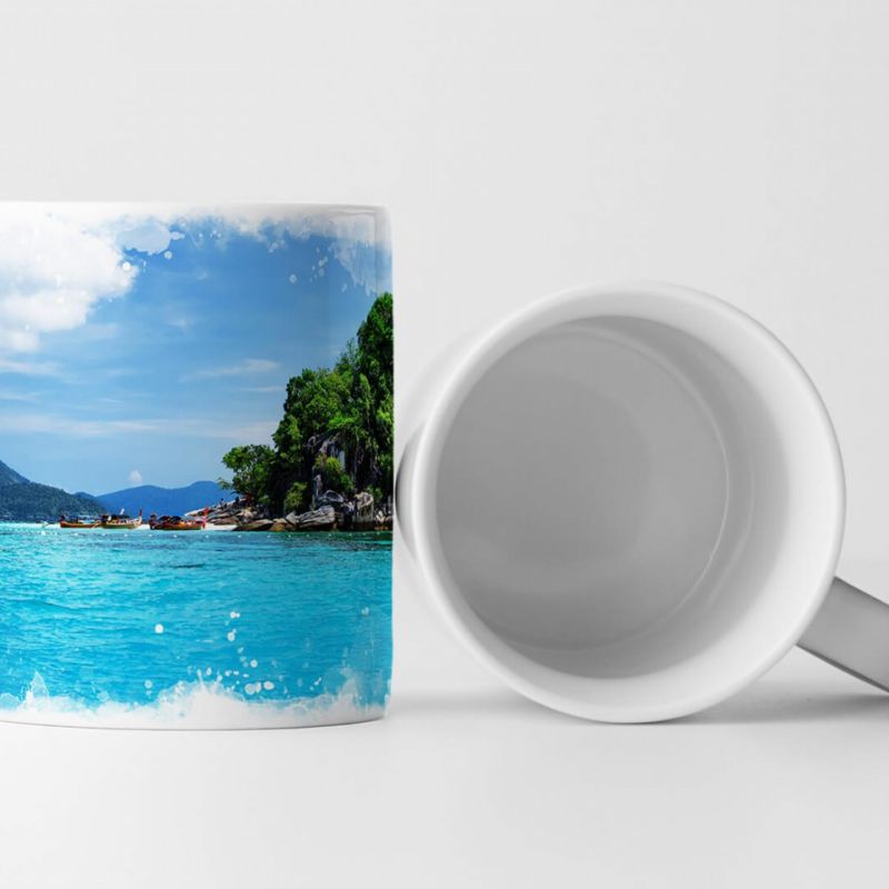 Tasse Geschenk Landschaftsfotografie – Tropische Insel in Südthailand