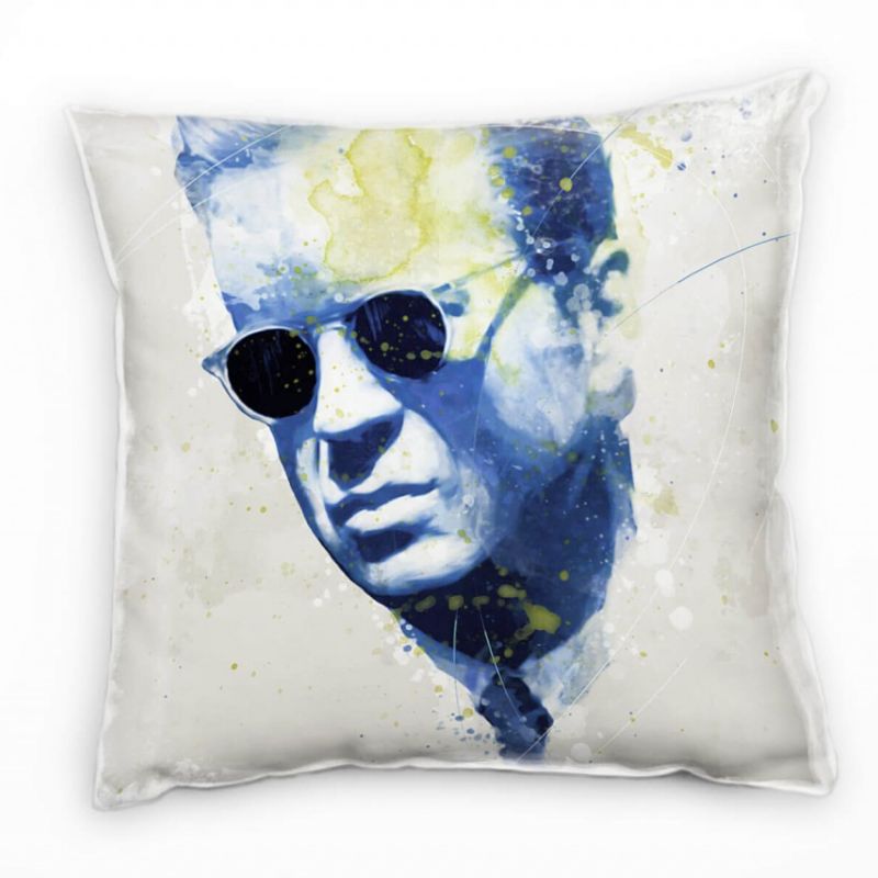 Bruce Willis II Deko Kissen Bezug 40x40cm für Couch Sofa Lounge Zierkissen