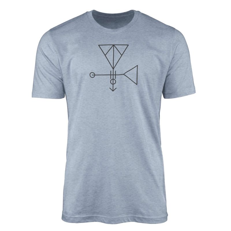 Premium T-Shirt Alchemy Serie Symbole angenehmer Tragekomfort feine Struktur No.0028