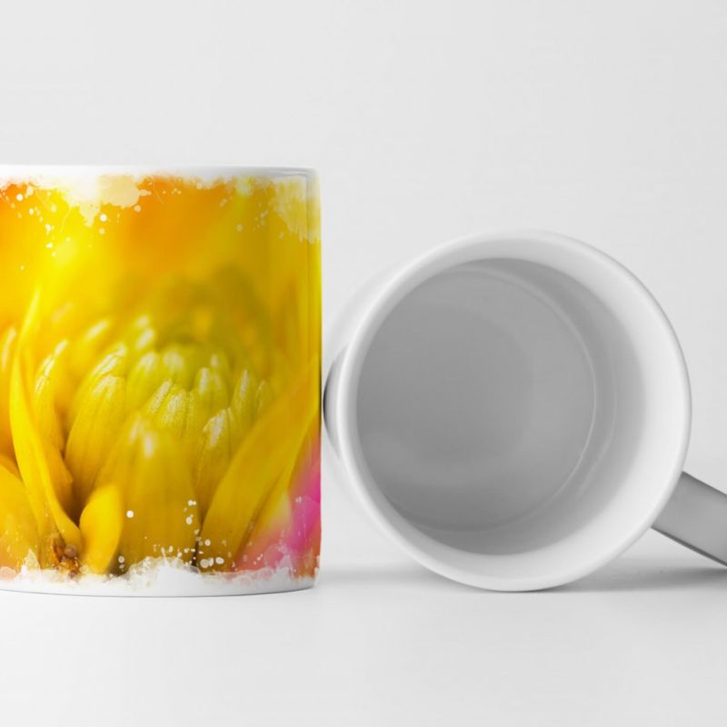 Tasse Geschenk Dahlie Fotografie der Blüte