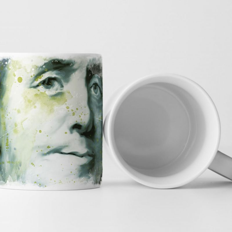 Benjamin Franklin Tasse als Geschenk,  Design Sinus Art