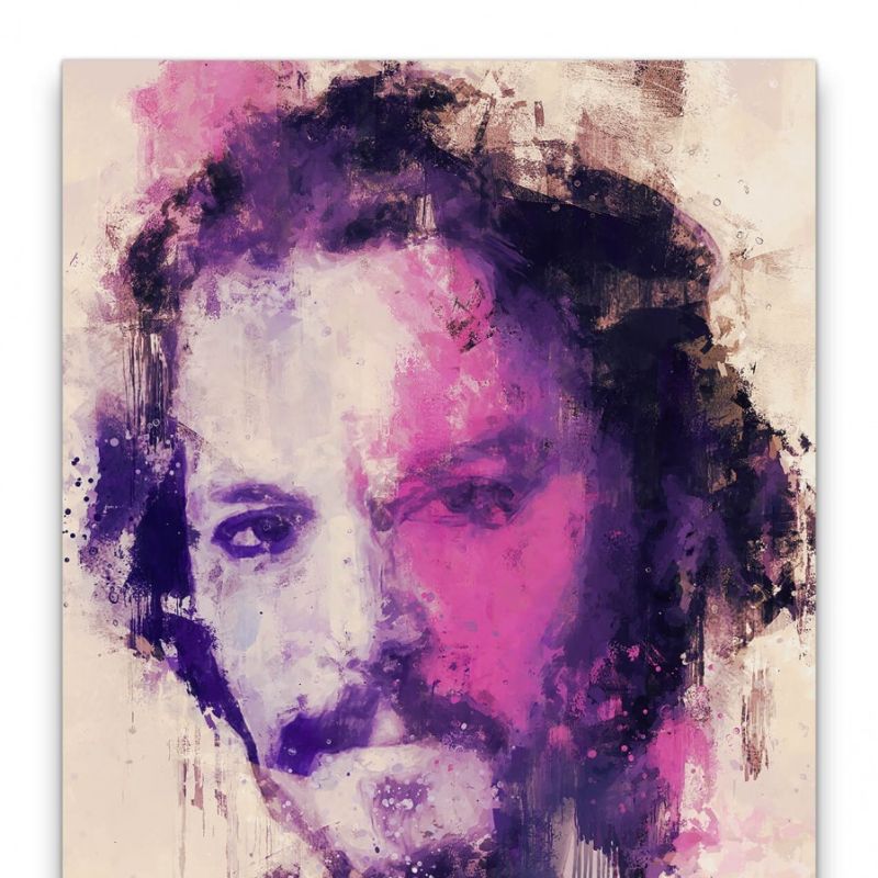 Johnny Depp Porträt Abstrakt Kunst Schauspieler 60x90cm Leinwandbild