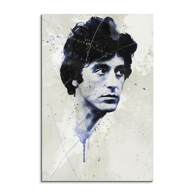 Al Pacino Splash 90x60cm Kunstbild als Aquarell auf Leinwand