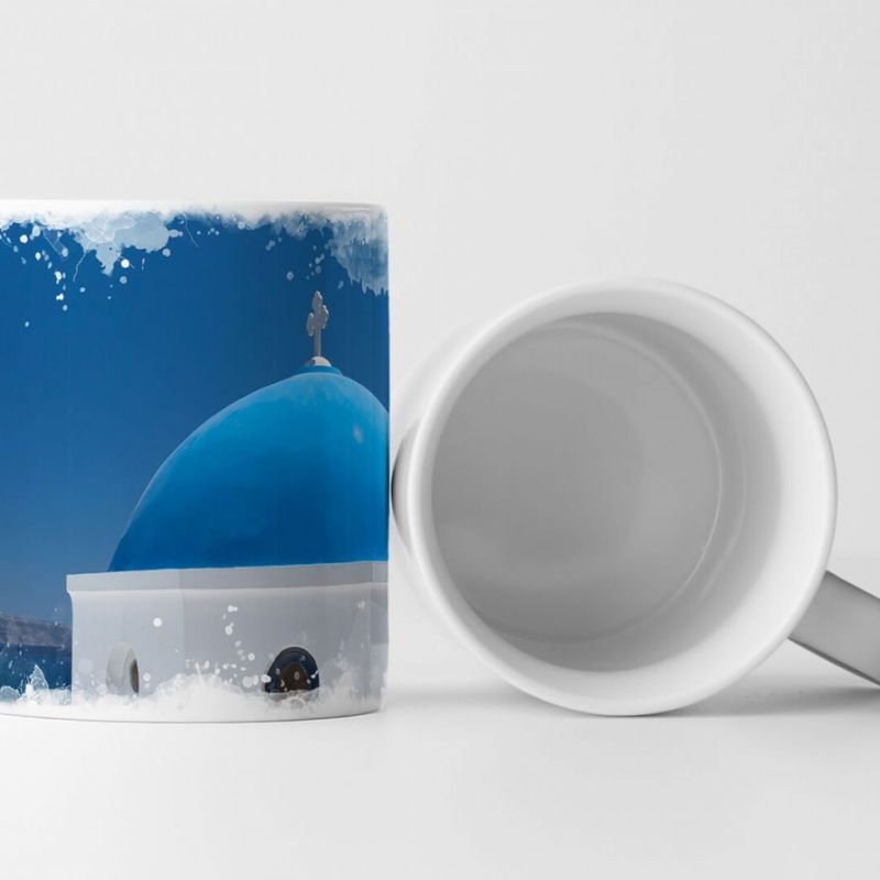 Tasse Geschenk Urbane Fotografie – Kirche von Santorini Griechenland