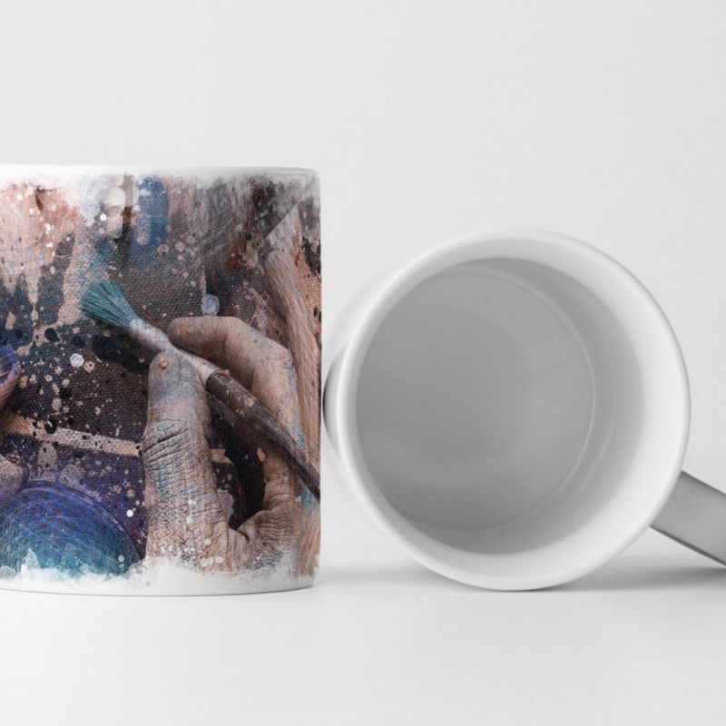 Tasse Geschenk Surreales Bild einer wunderschönen Frau