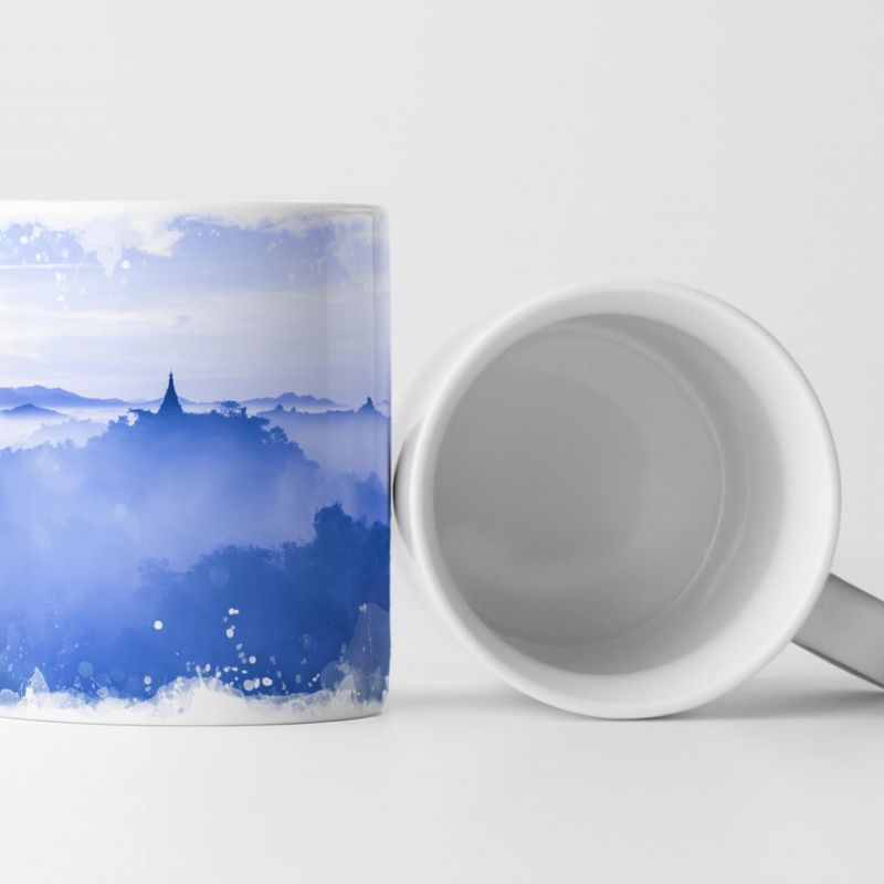 Tasse Geschenk Der Tempel von Bagan in Mandalay – Skyline