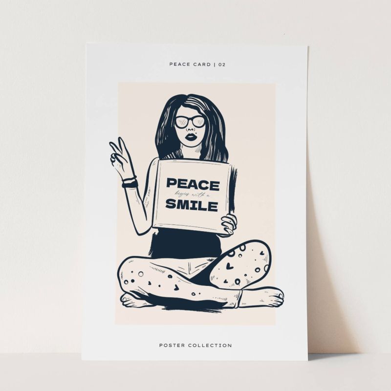 Dekorative Illustration Peace Collection Frieden Freiheit