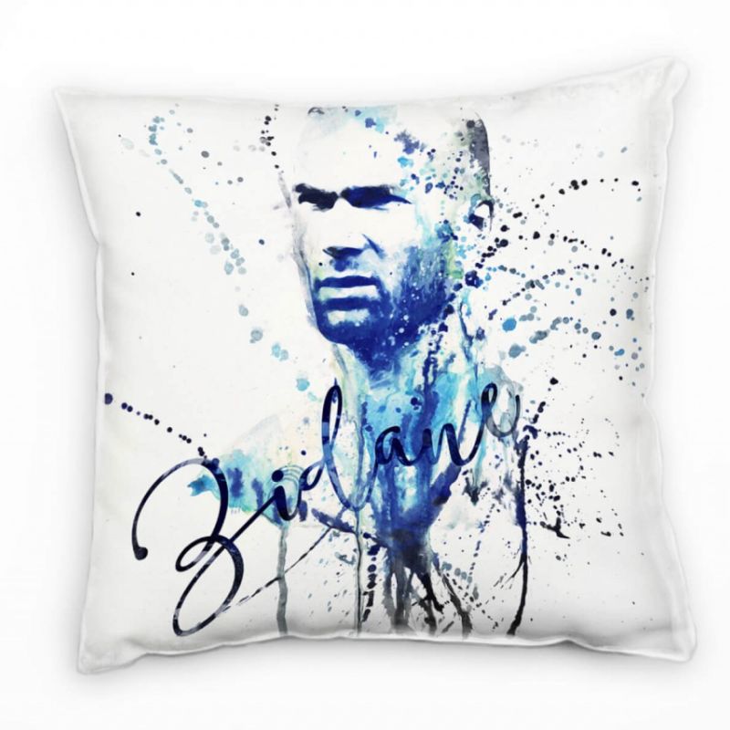 Zinedine Zidane III Deko Kissen Bezug 40x40cm für Couch Sofa Lounge Zierkissen