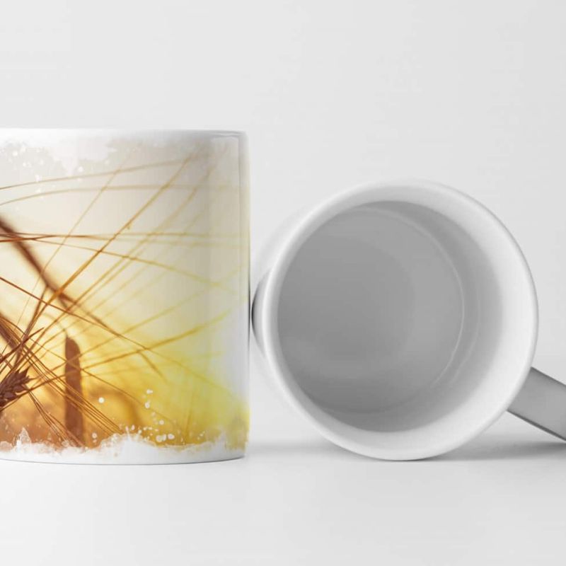 Tasse Geschenk Naturfotografie – Ähren auf dem Feld