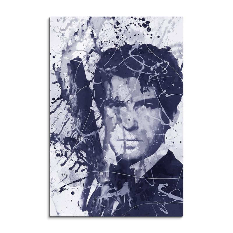 Pierce Brosnan James Bond Art 90x60cm  Aquarell Art Leinwandbild