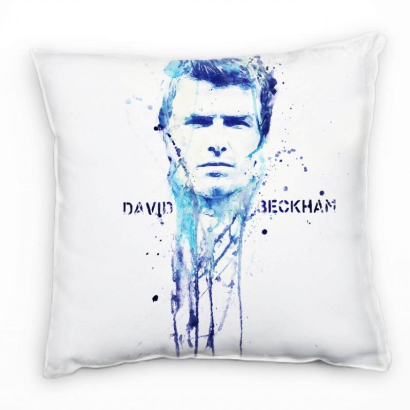 David Beckham II Deko Kissen Bezug 40x40cm für Couch Sofa Lounge Zierkissen