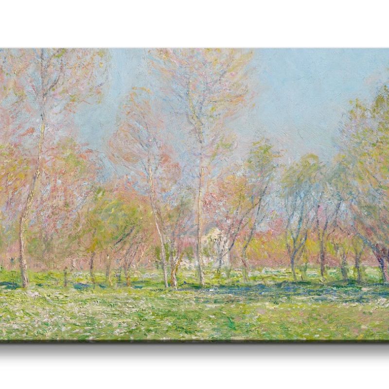 Remaster 120x60cm Claude Monet Impressionismus weltberühmtes Wandbild Spring in Giverny