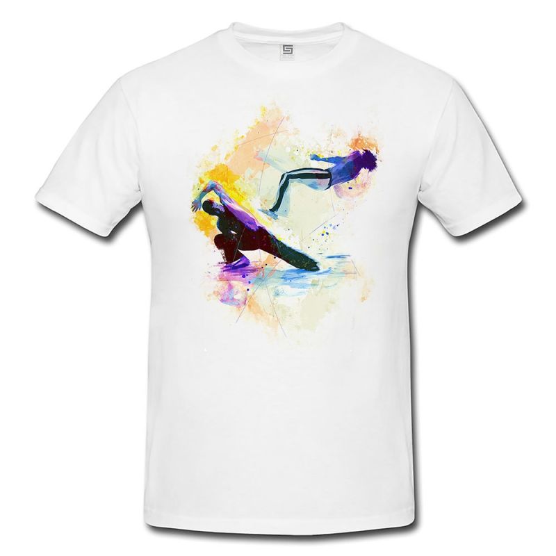 Capoeira I  Herren und Damen T-Shirt Sport Motiv aus Paul Sinus Aquarell