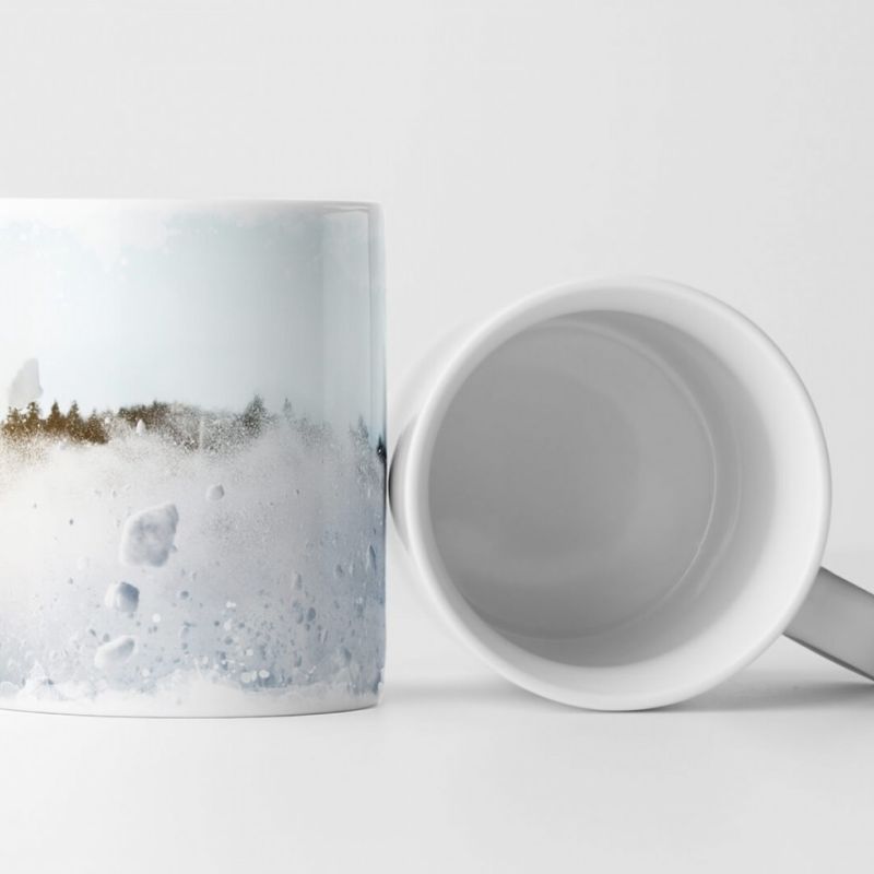 Tasse Geschenk Künstlerische Fotografie – Lawine in den Bergen