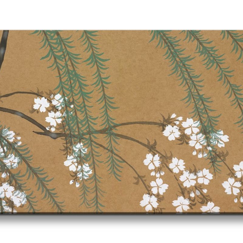 Remaster 120x60cm Kamisaka Sekka traditionelle japanische Kunst Baumblüten Frühling